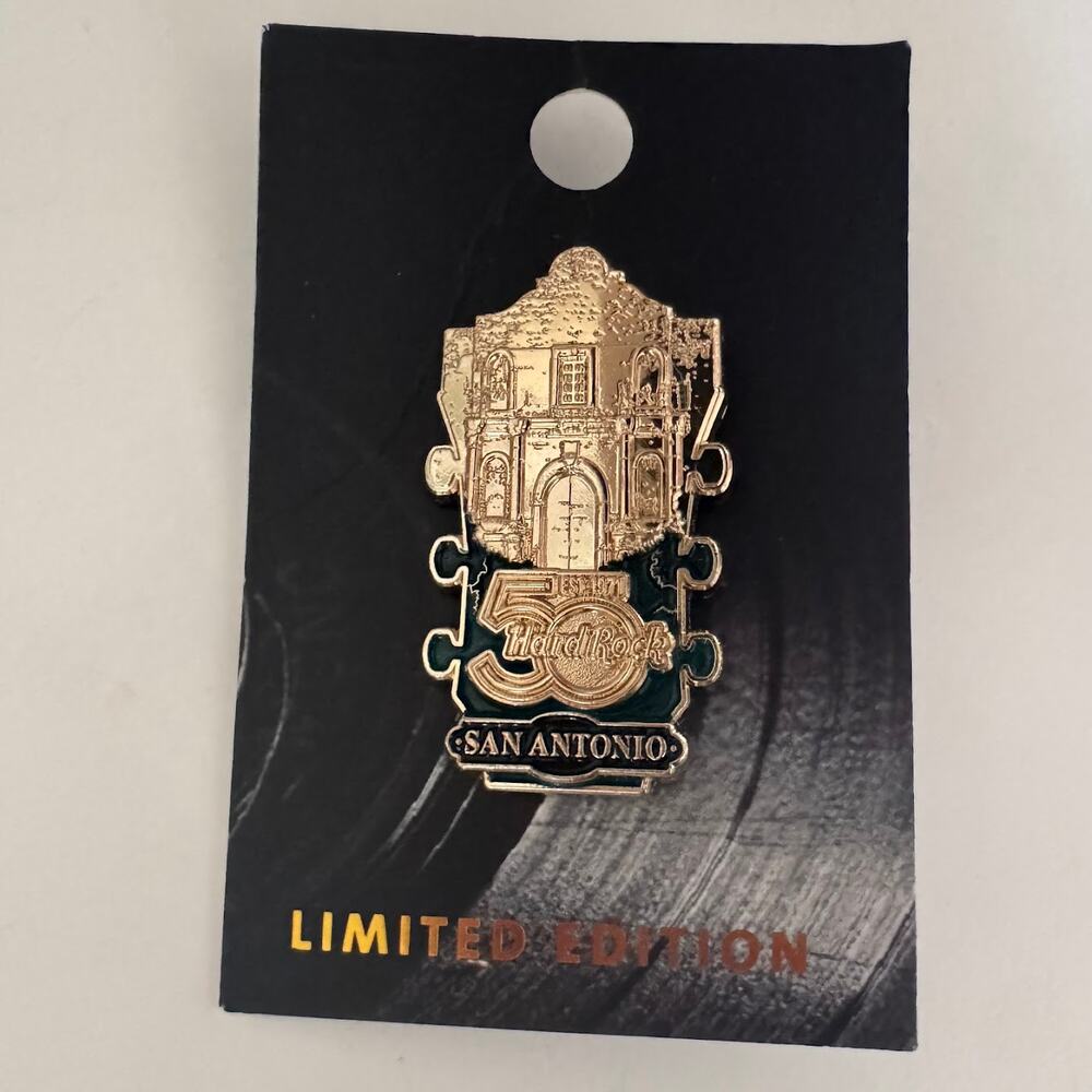 Hard Rock San Antonio 50th Anniversary Global Limited Edition Guitar Pin LE New